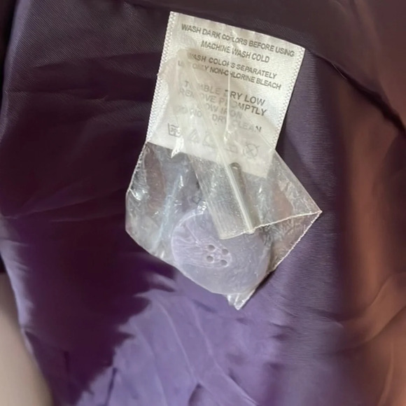 New Stunning‎ Roaman's Purple, Green & Gold Floral Plus Size Coat 14W - Picture 8 of 10